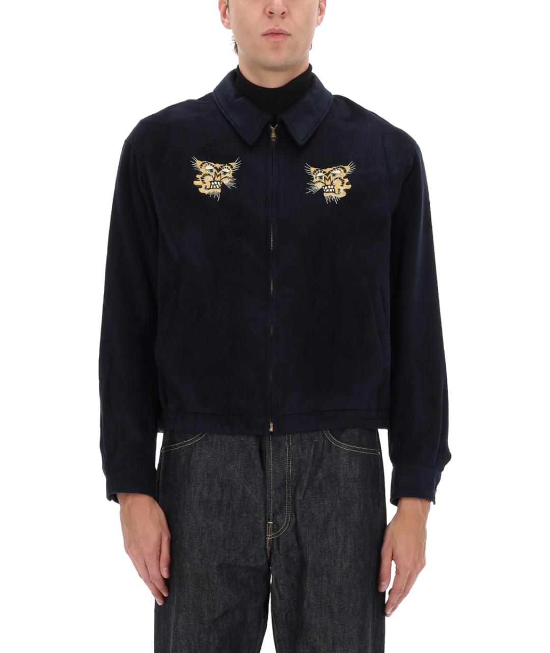 VISVIM Синяя шелковая куртка, фото 4