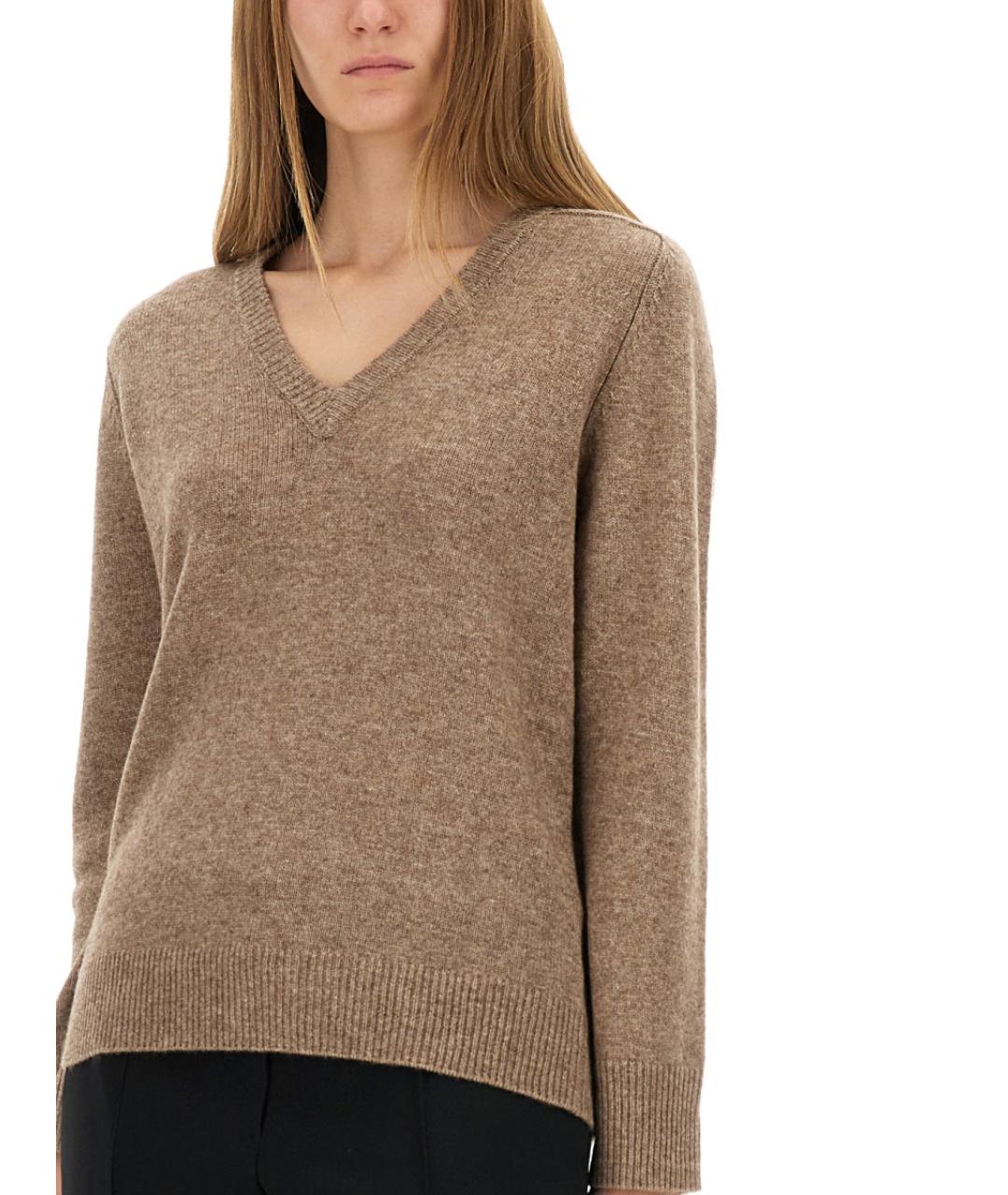 ASPESI Бежевый шерстяной джемпер / свитер, фото 4