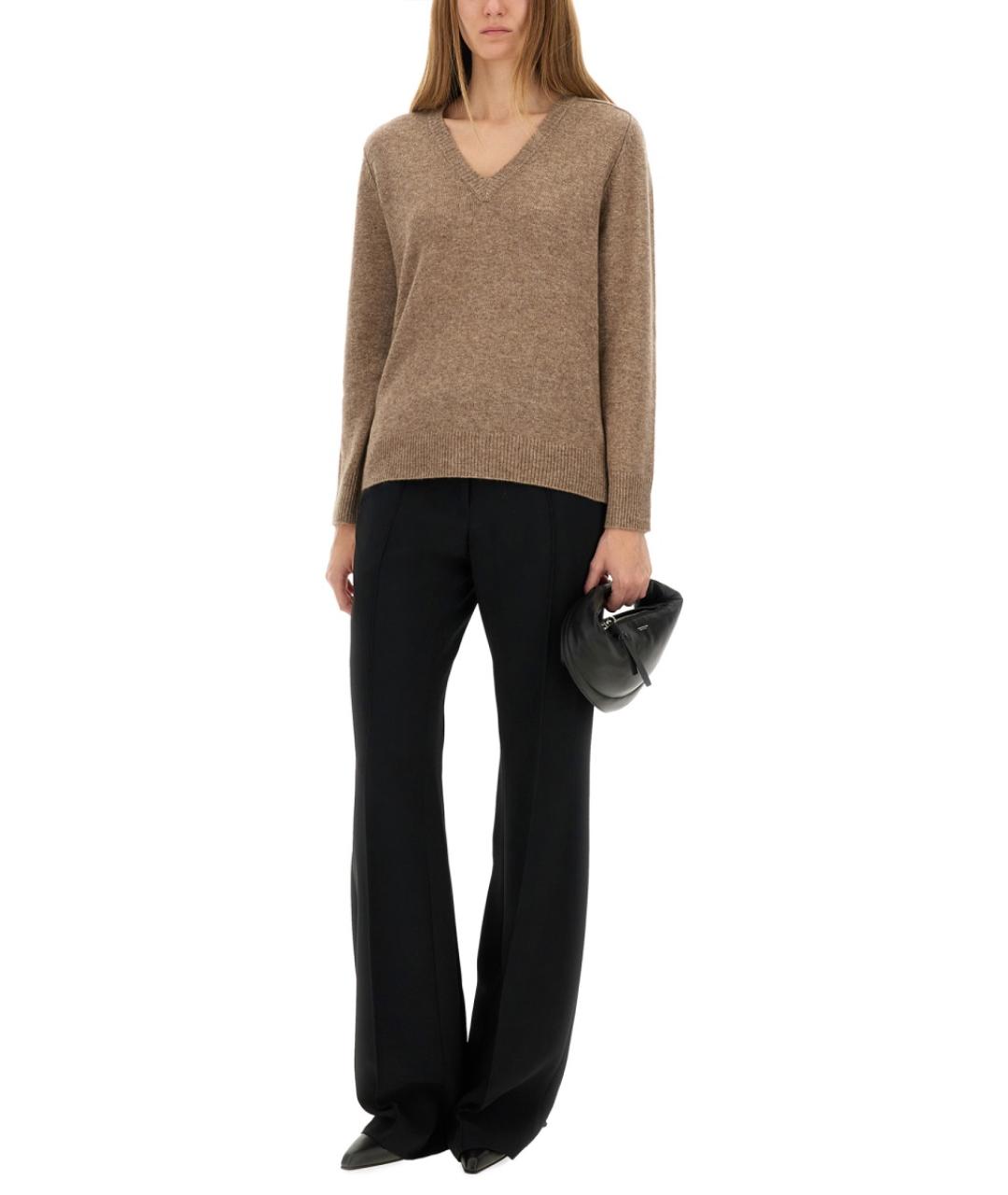 ASPESI Бежевый шерстяной джемпер / свитер, фото 2