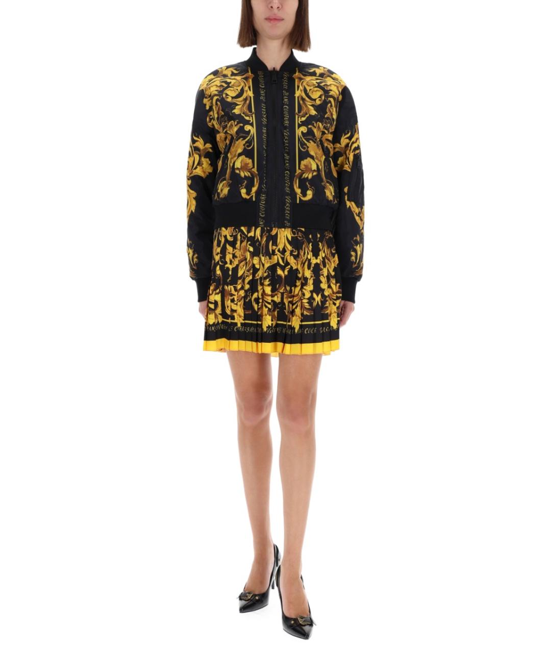 VERSACE JEANS COUTURE Черная полиэстеровая куртка, фото 2