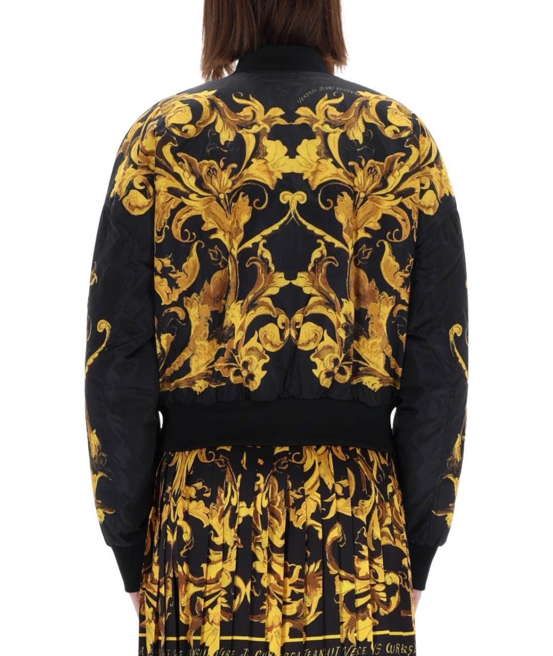 VERSACE JEANS COUTURE Черная полиэстеровая куртка, фото 3