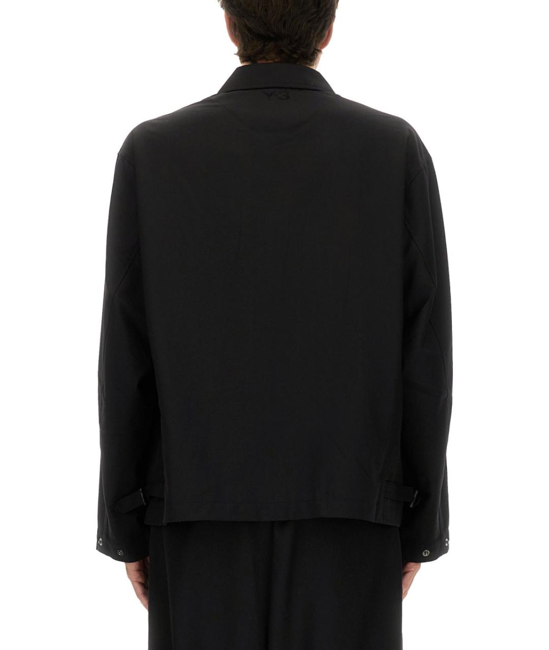 Y-3 Черная полиэстеровая куртка, фото 3
