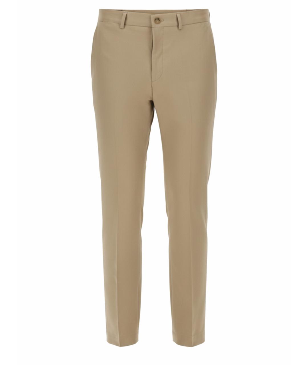 HUGO BOSS Бежевые хлопковые повседневные брюки, фото 1