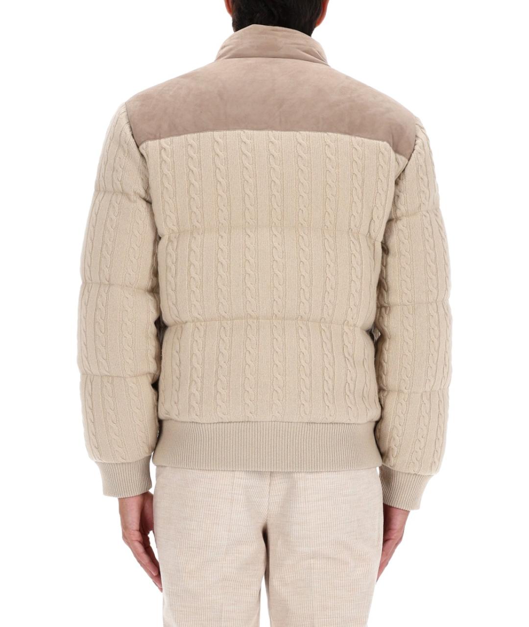 HUGO BOSS Бежевый шерстяной пуховик, фото 3