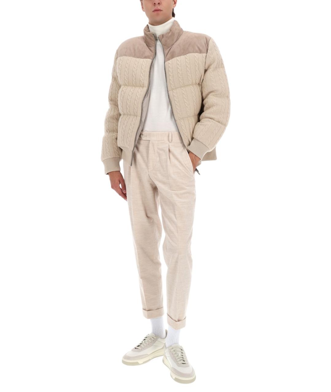 HUGO BOSS Бежевый шерстяной пуховик, фото 2