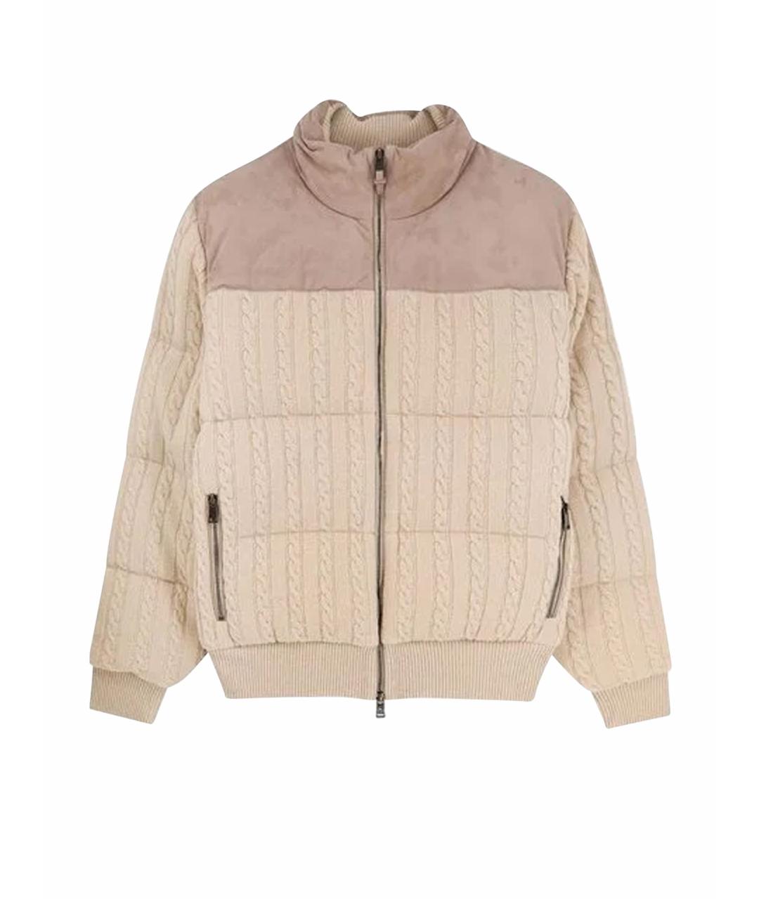 HUGO BOSS Бежевый шерстяной пуховик, фото 1