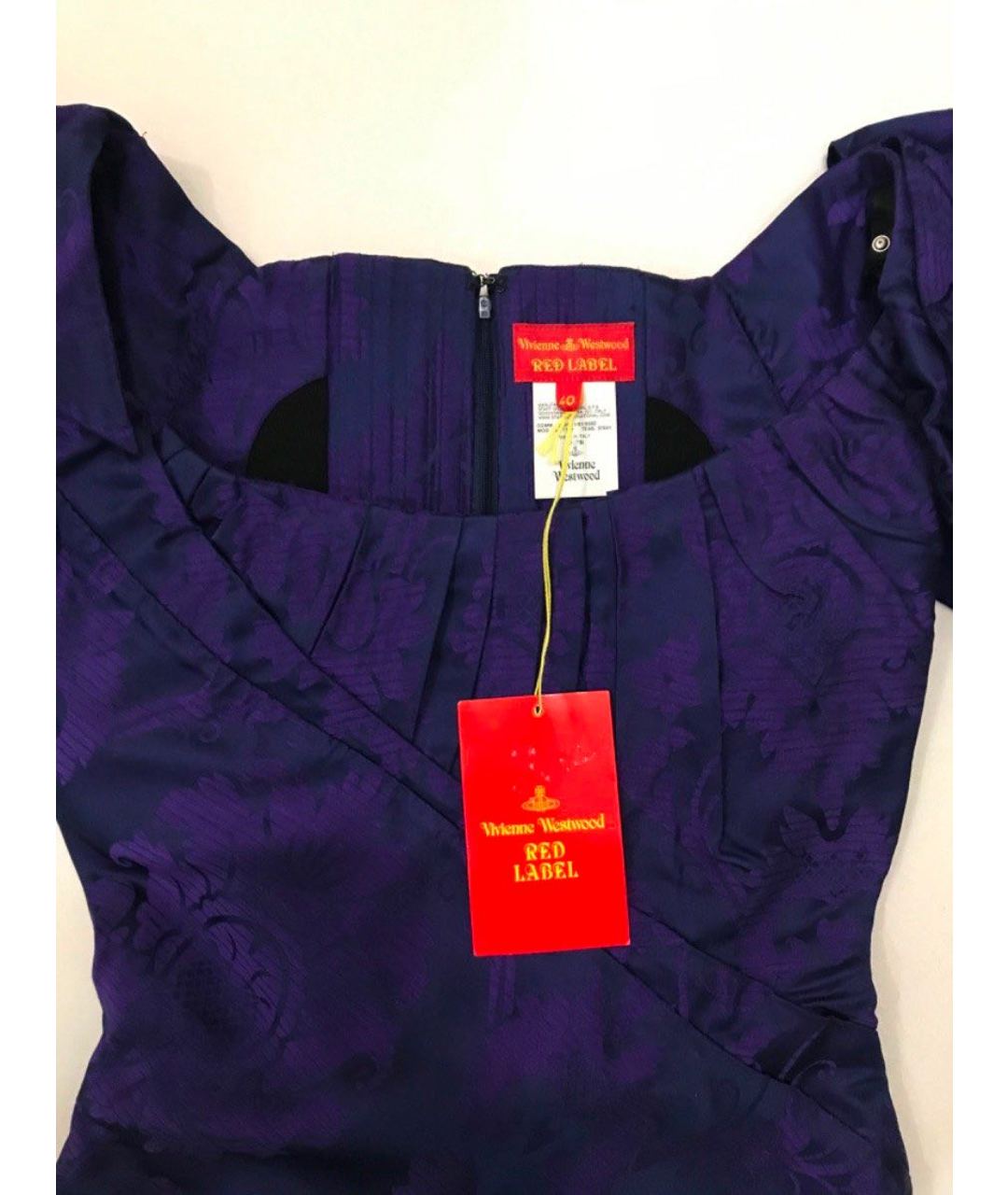 VIVIENNE WESTWOOD Фиолетовое вискозное повседневное платье, фото 8