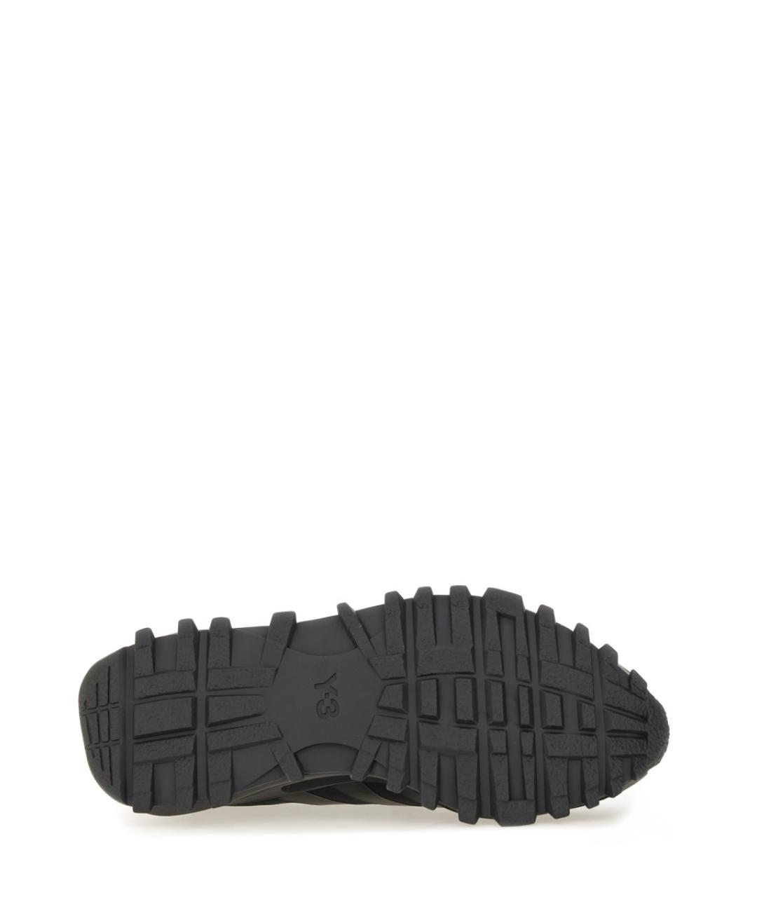 Y-3 Черные синтетические низкие кроссовки / кеды, фото 5