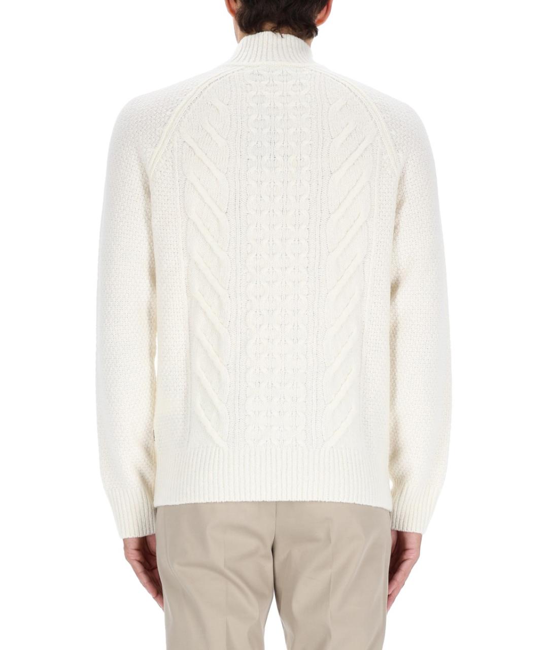HUGO BOSS Белый шерстяной джемпер / свитер, фото 3