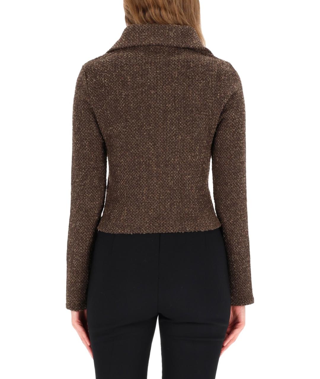 OUR LEGACY Коричневый полиэстеровый кардиган, фото 3