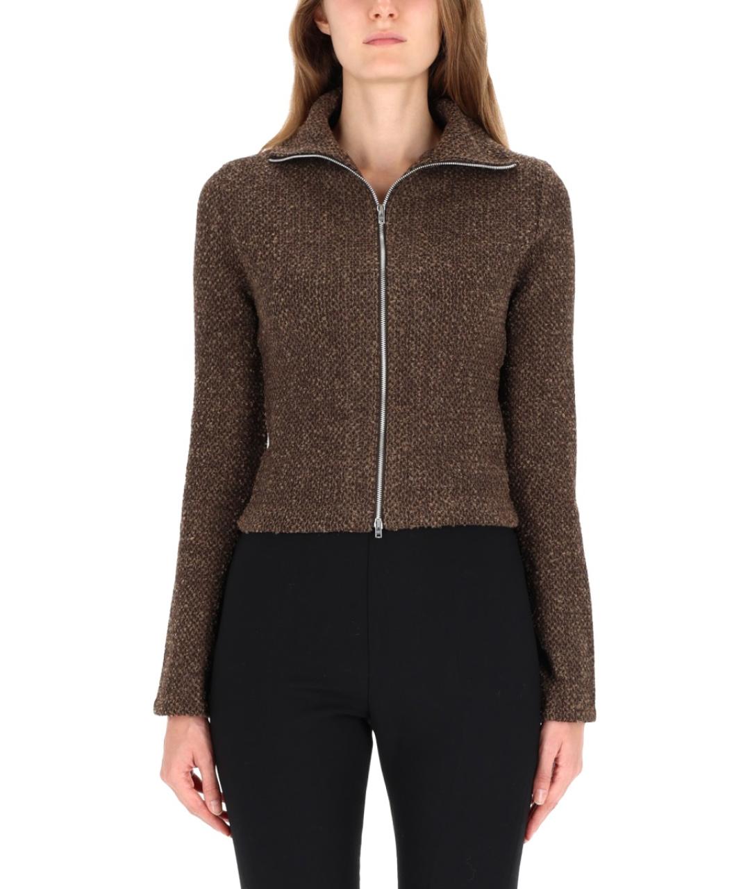 OUR LEGACY Коричневый полиэстеровый кардиган, фото 5