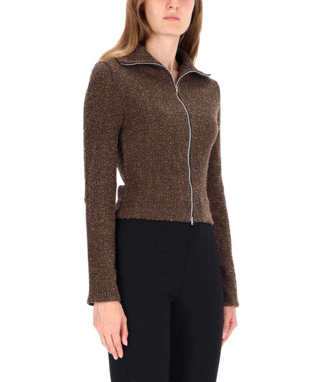 OUR LEGACY Коричневый полиэстеровый кардиган, фото 4