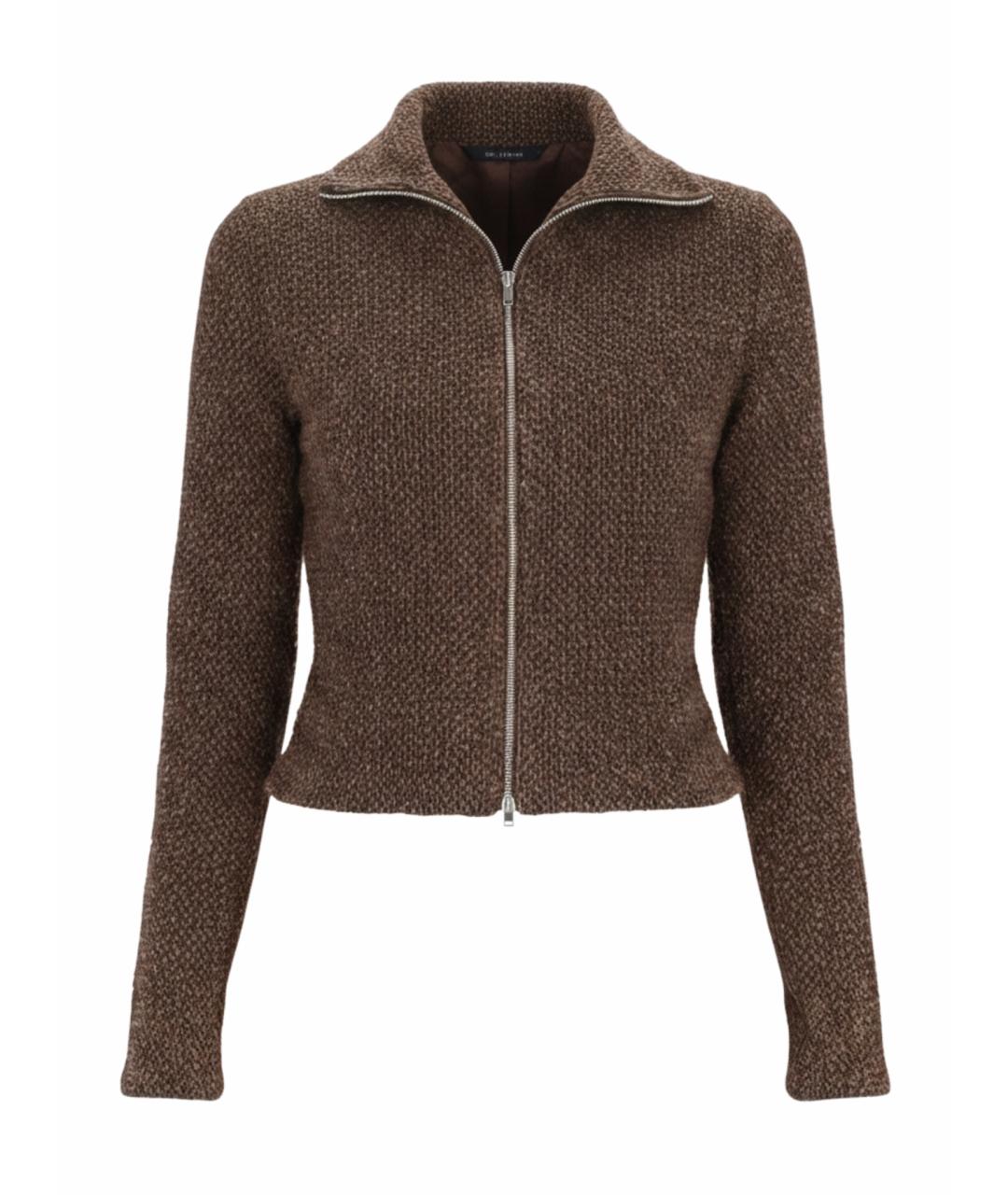 OUR LEGACY Коричневый полиэстеровый кардиган, фото 1