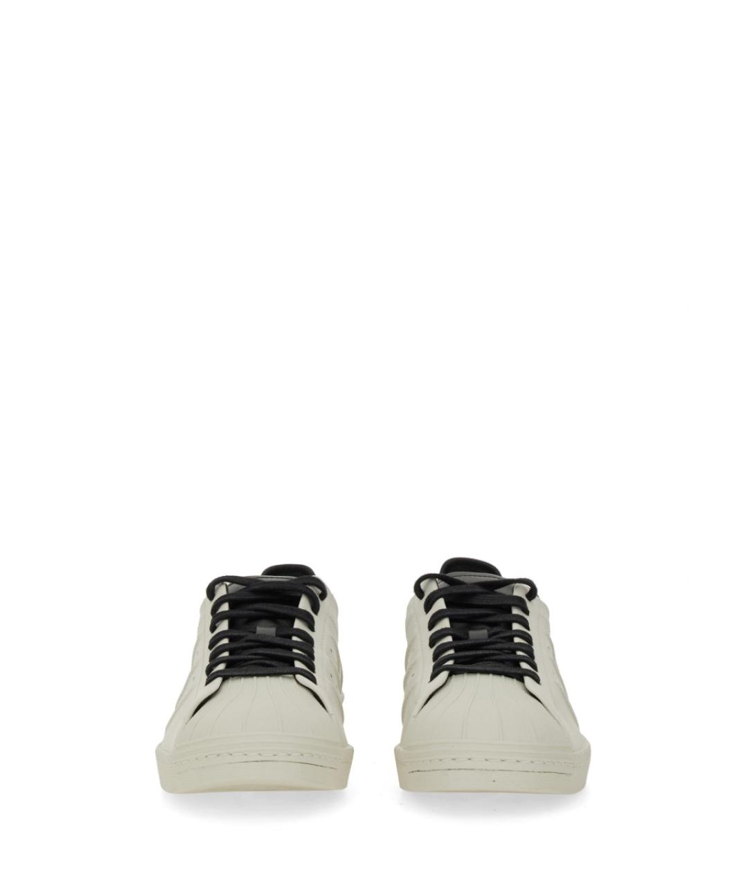 Y-3 Белые кожаные низкие кроссовки / кеды, фото 4