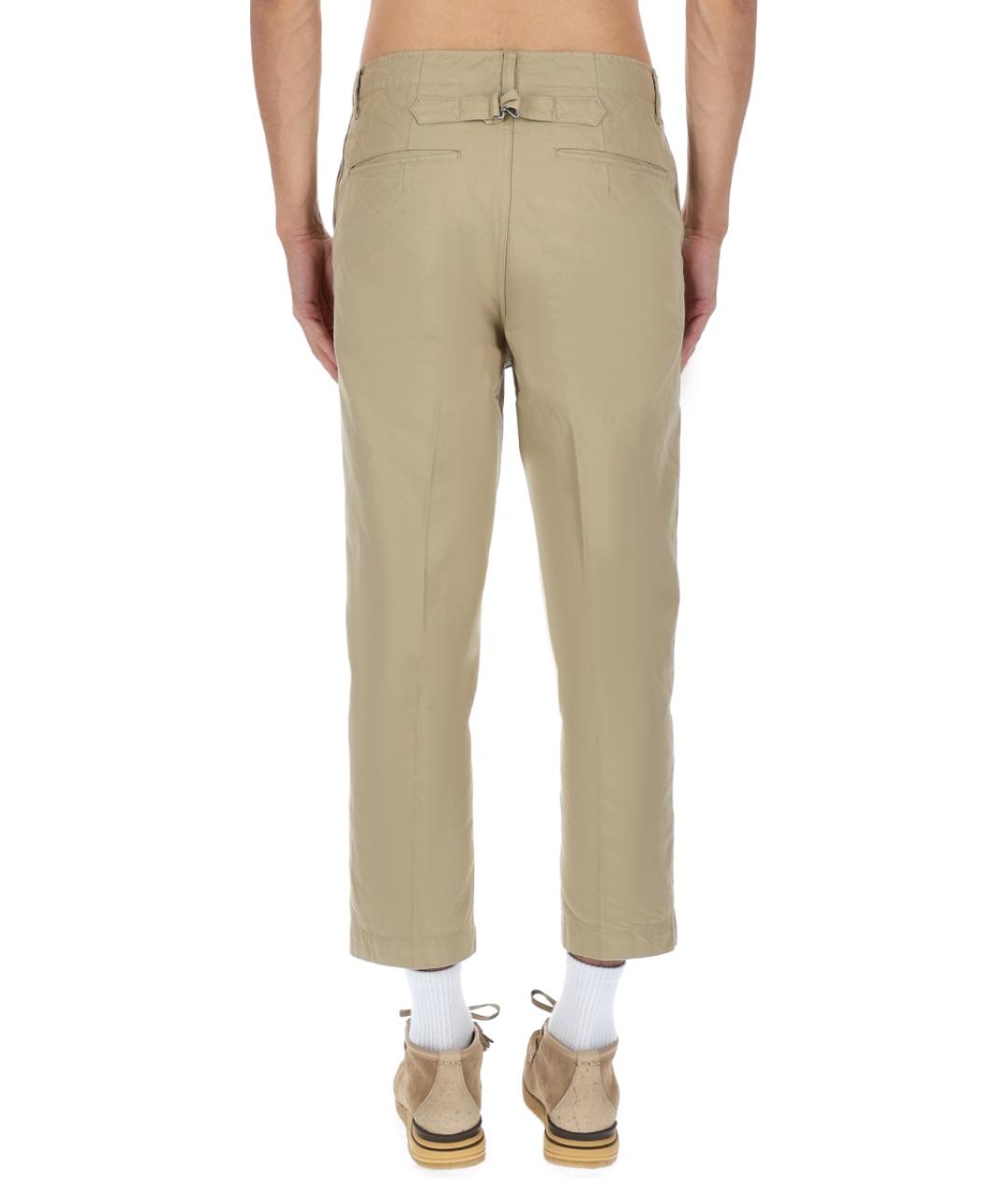 VISVIM Бежевые хлопковые повседневные брюки, фото 4
