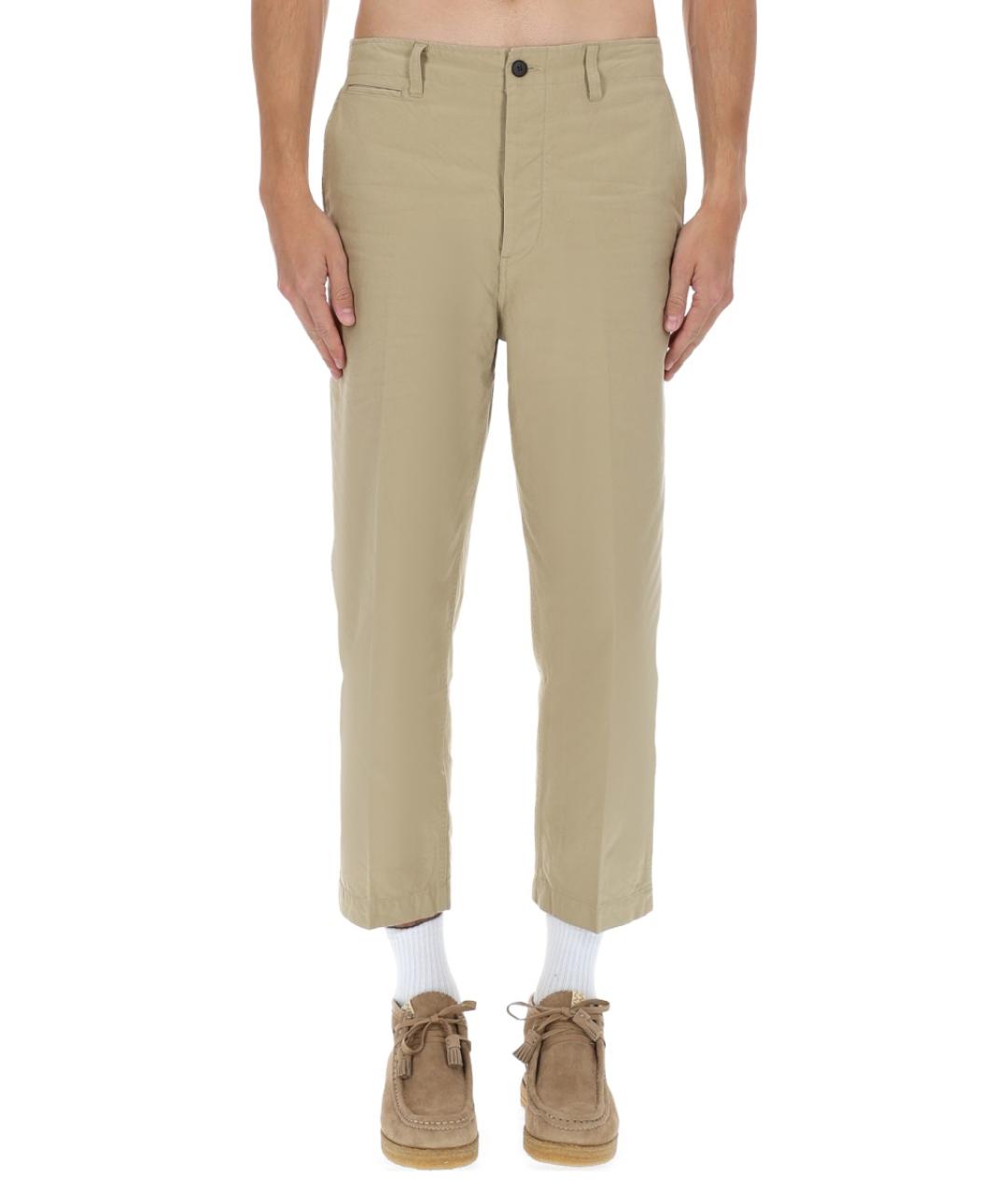 VISVIM Бежевые хлопковые повседневные брюки, фото 5