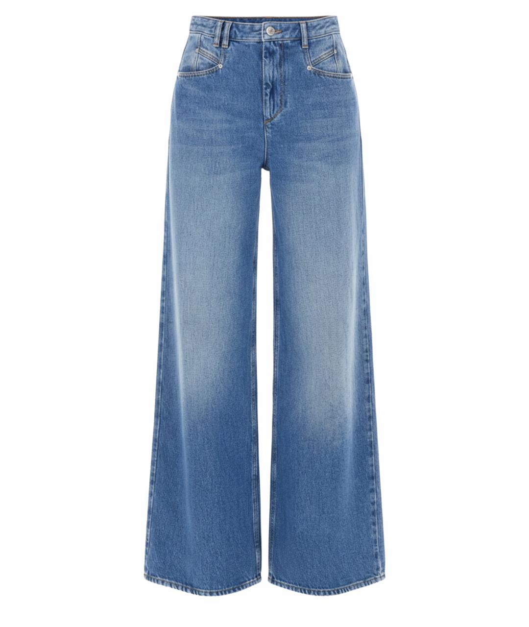 ISABEL MARANT Синие хлопковые прямые джинсы, фото 1