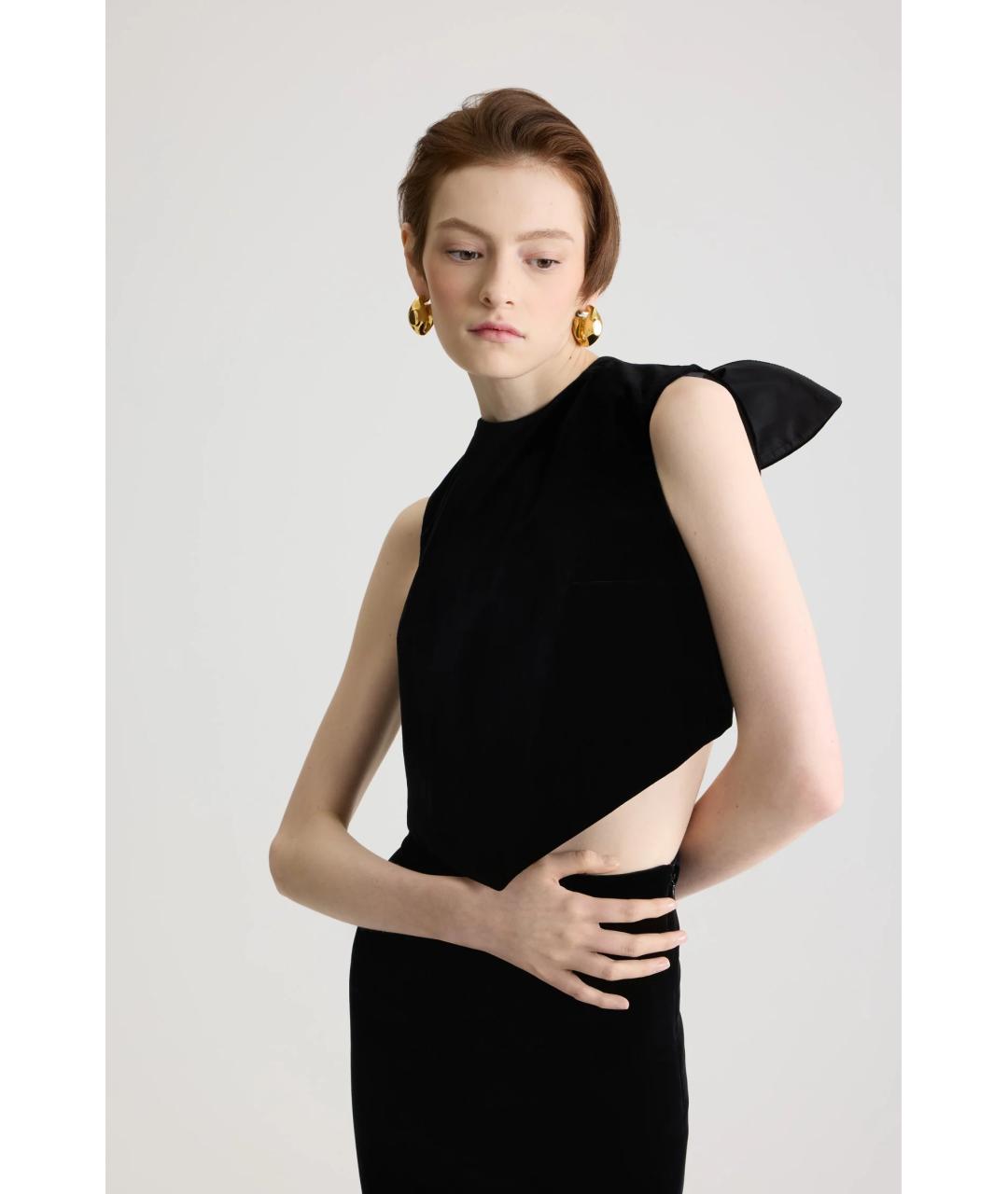 PATOU Черная хлопковая блузы, фото 5