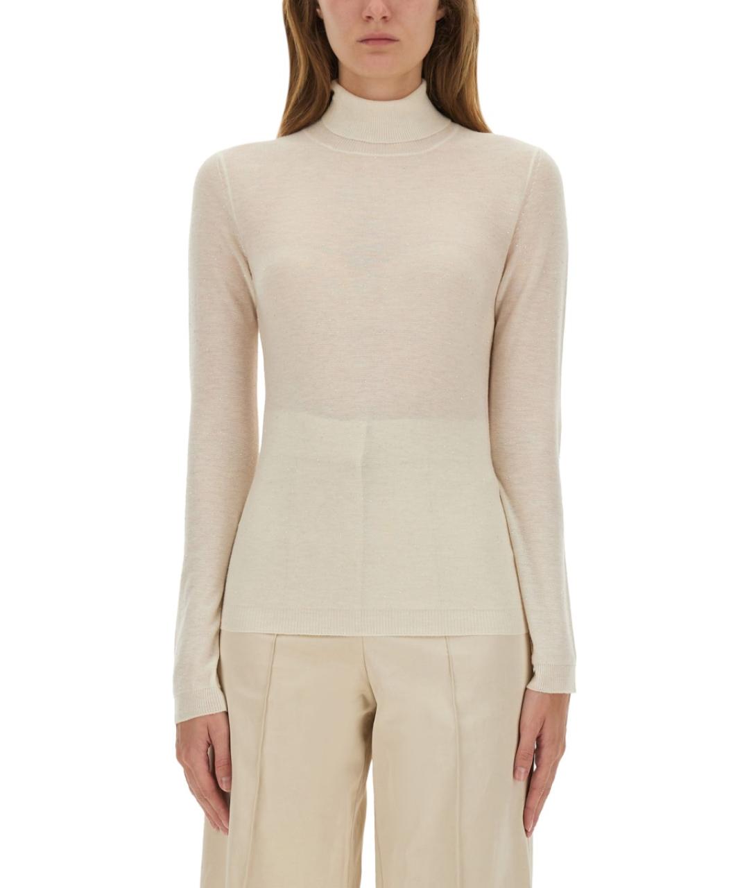 FABIANA FILIPPI Белый шерстяной джемпер / свитер, фото 5