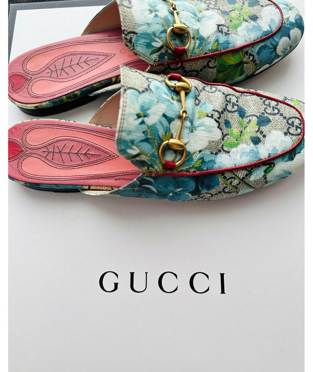 GUCCI Кожаные мюли, фото 4