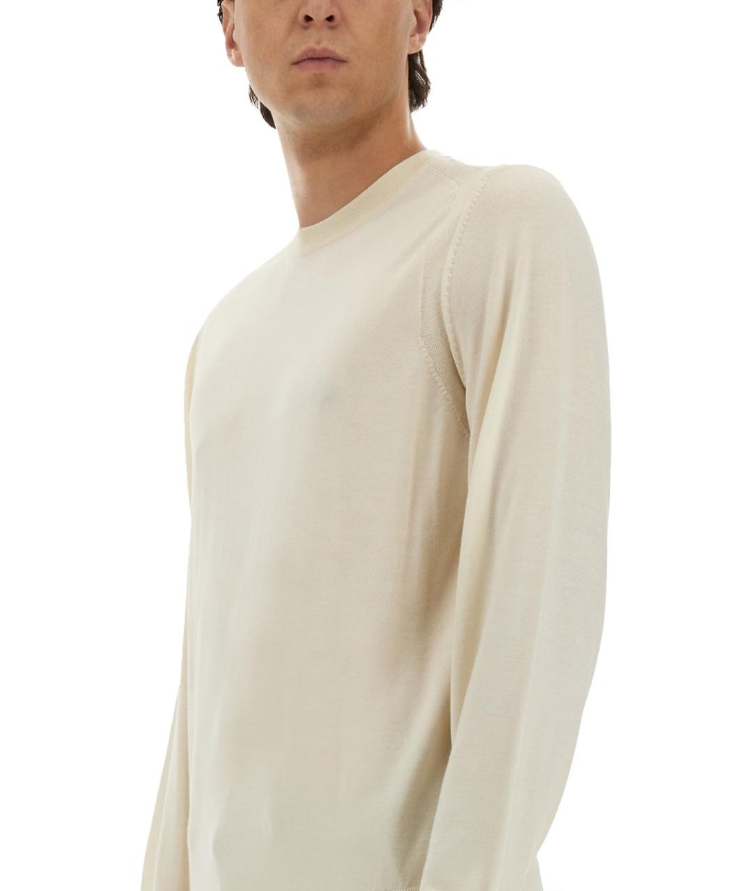 HUGO BOSS Белый шерстяной джемпер / свитер, фото 4