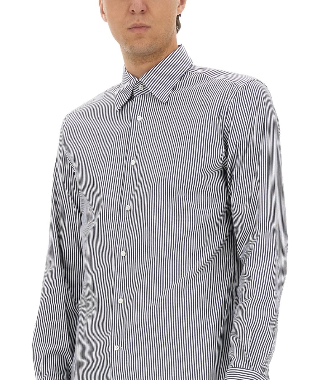 HUGO BOSS Синяя хлопковая кэжуал рубашка, фото 4