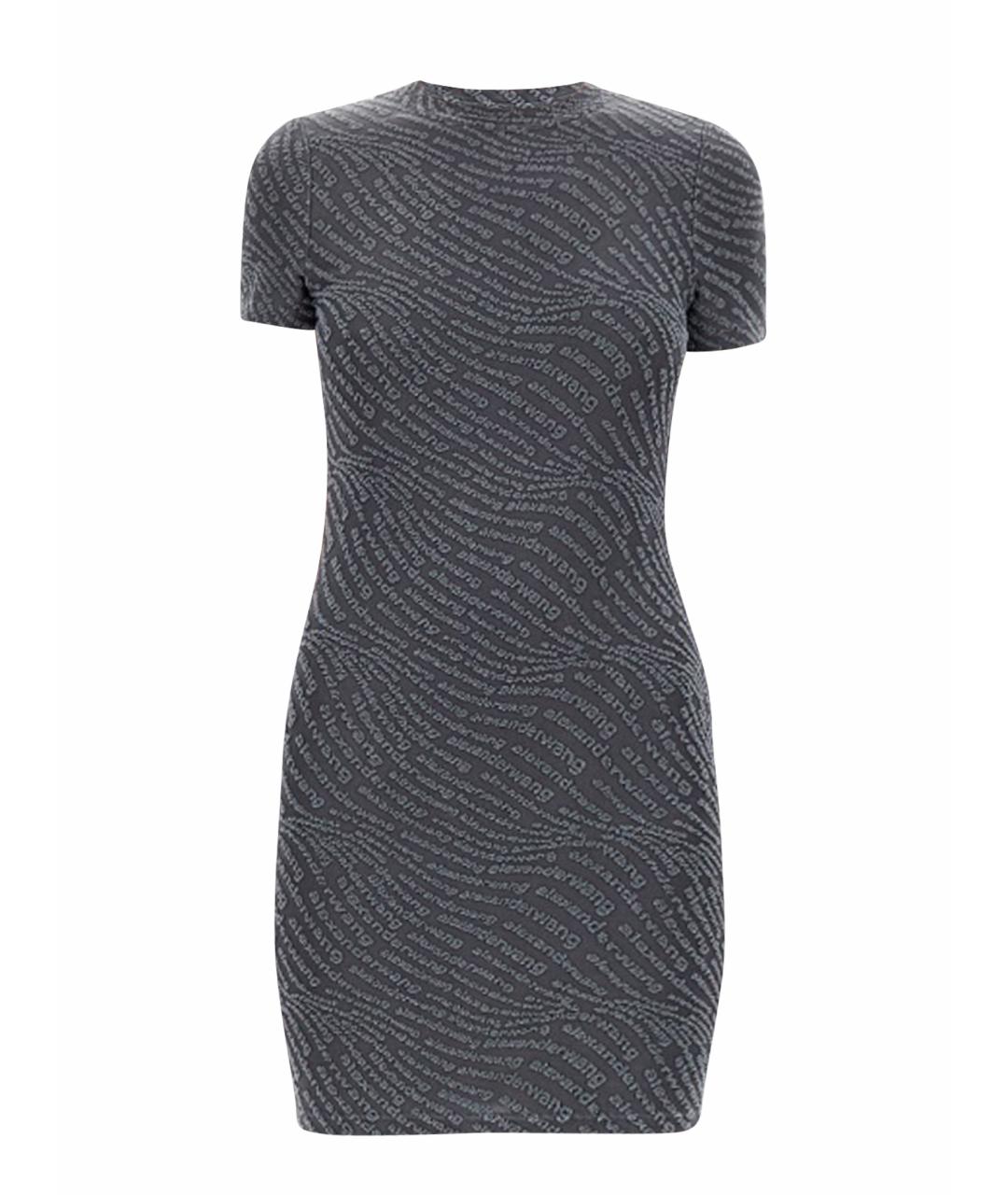 ALEXANDER WANG Серое полиэстеровое повседневное платье, фото 1