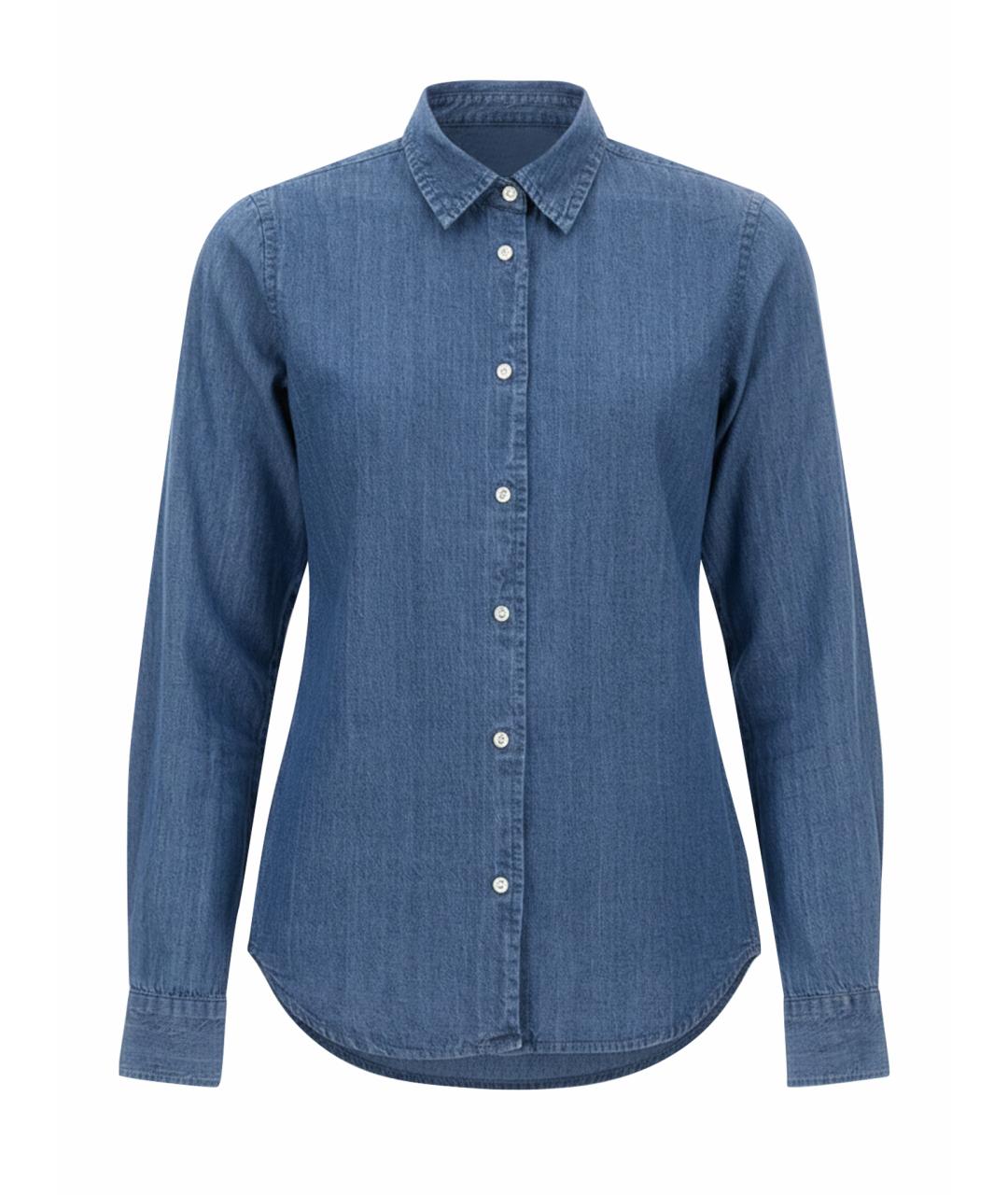 ASPESI Синяя хлопковая рубашка, фото 1