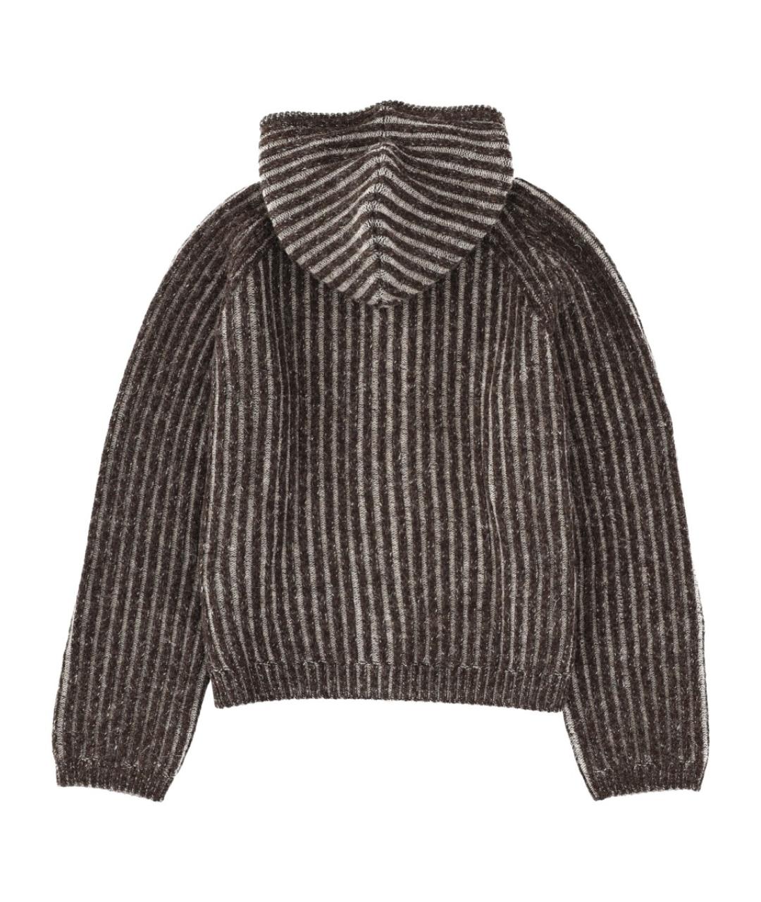 OUR LEGACY Коричневый шерстяной кардиган, фото 2