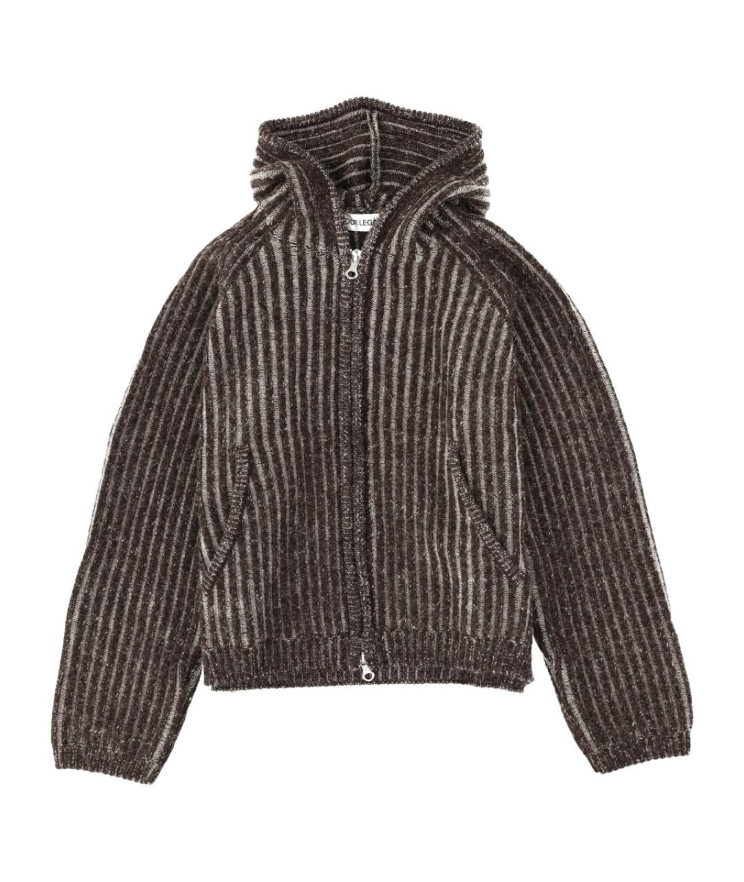 OUR LEGACY Коричневый шерстяной кардиган, фото 1