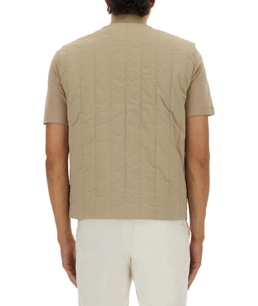 HUGO BOSS Бежевый полиамидовый жилет, фото 4