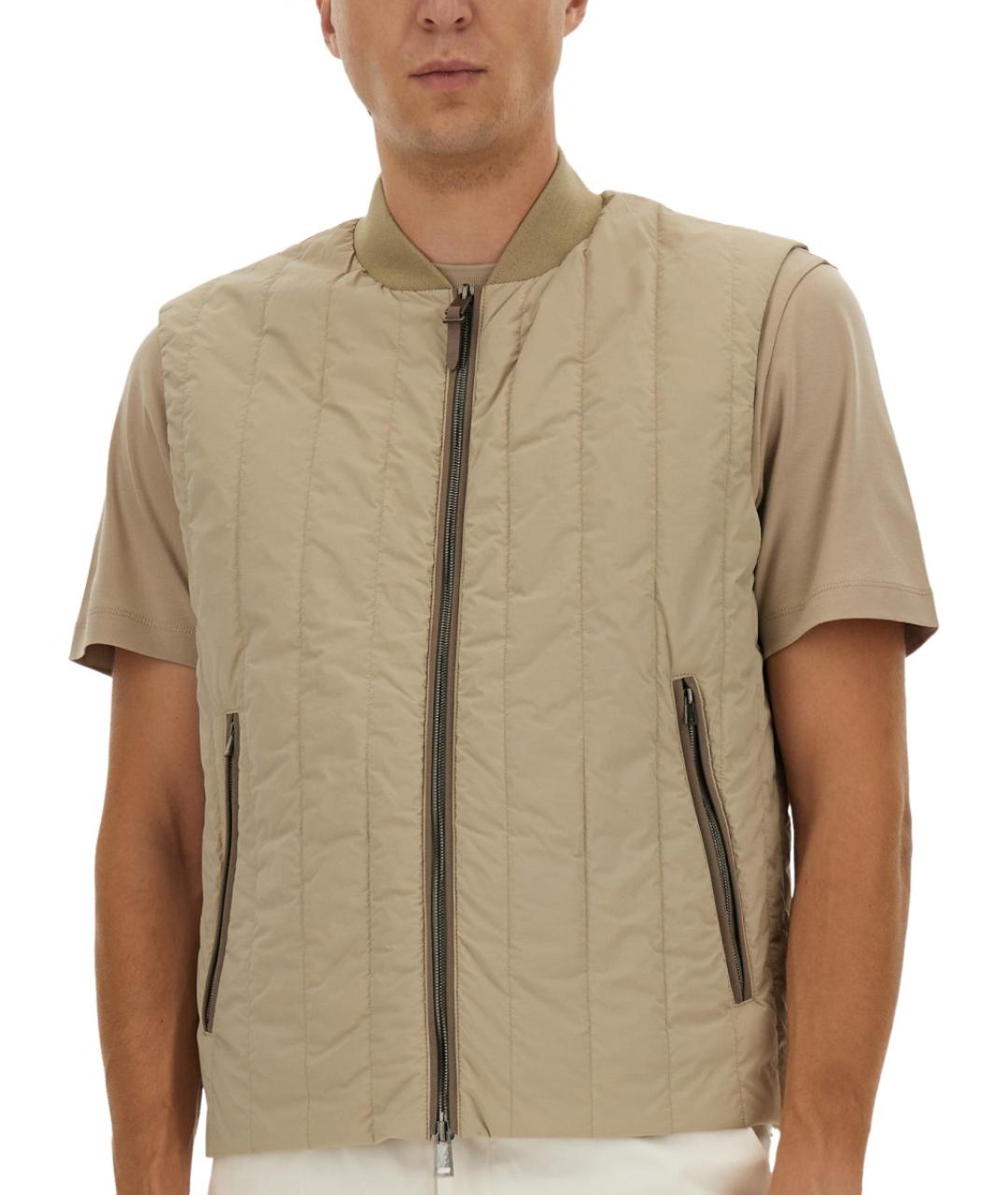 HUGO BOSS Бежевый полиамидовый жилет, фото 5