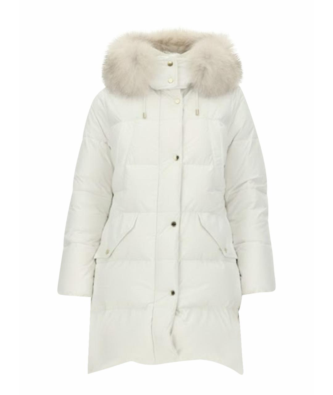 MOORER Белый полиэстеровый пуховик, фото 1