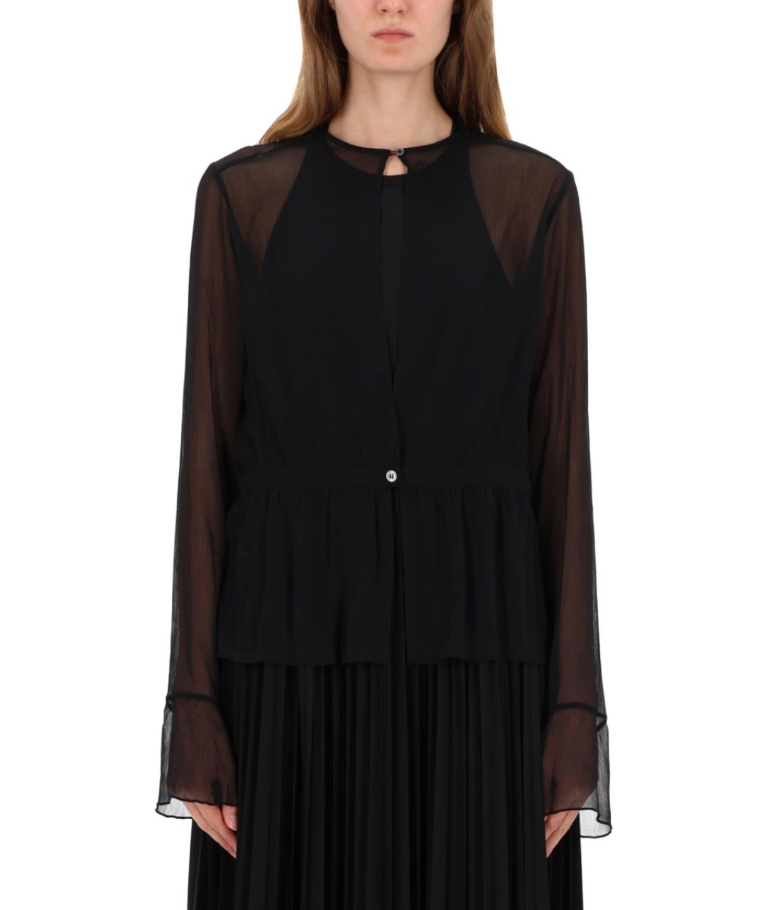 OUR LEGACY Черная полиэстеровая блузы, фото 5