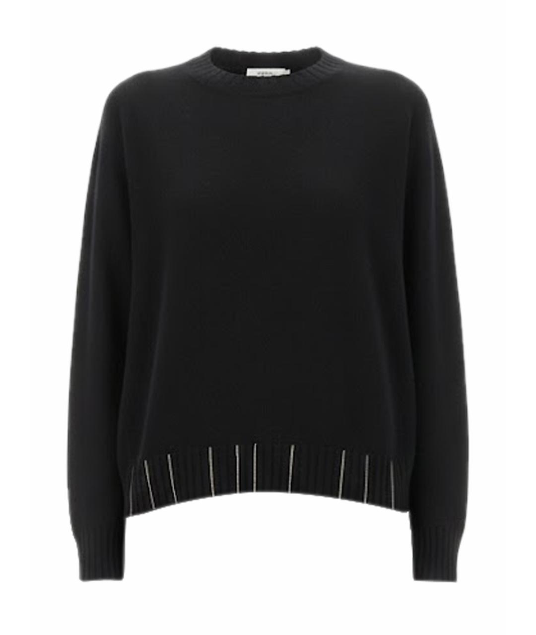 FABIANA FILIPPI Черный шерстяной джемпер / свитер, фото 1