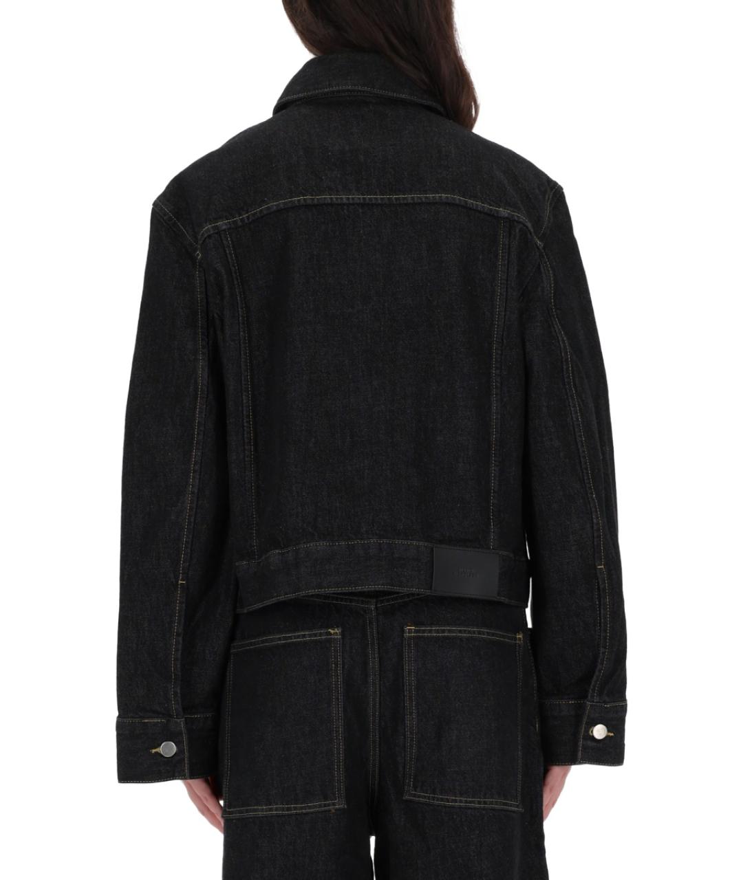 STUDIO NICHOLSON Черная хлопковая куртка, фото 3