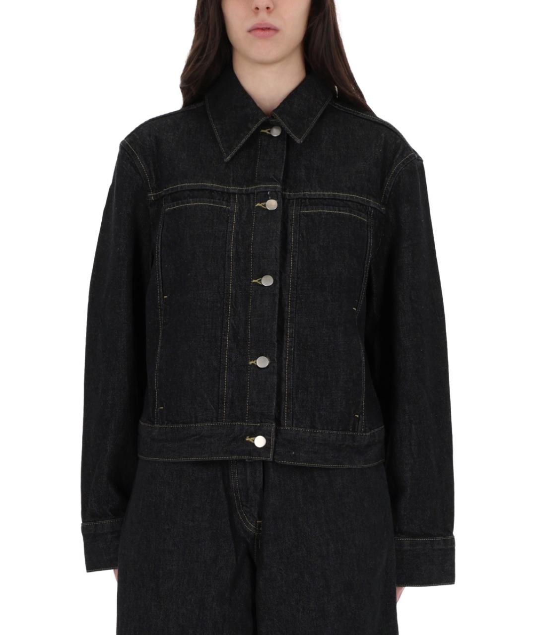 STUDIO NICHOLSON Черная хлопковая куртка, фото 4