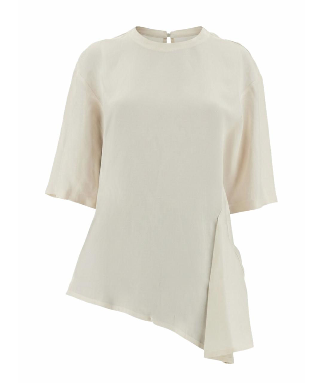 STUDIO NICHOLSON Белая вискозная футболка, фото 1