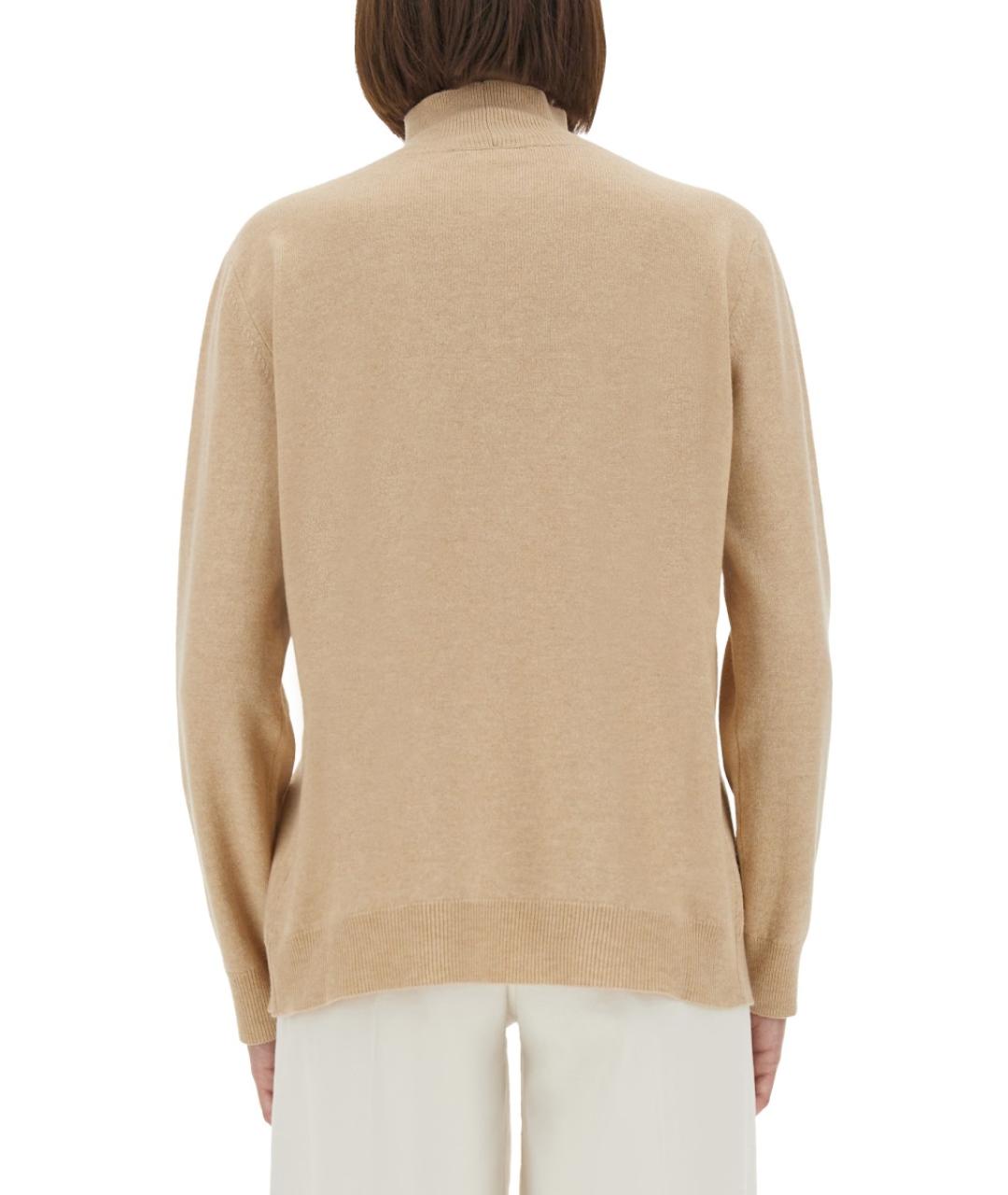 FABIANA FILIPPI Бежевый шерстяной джемпер / свитер, фото 3