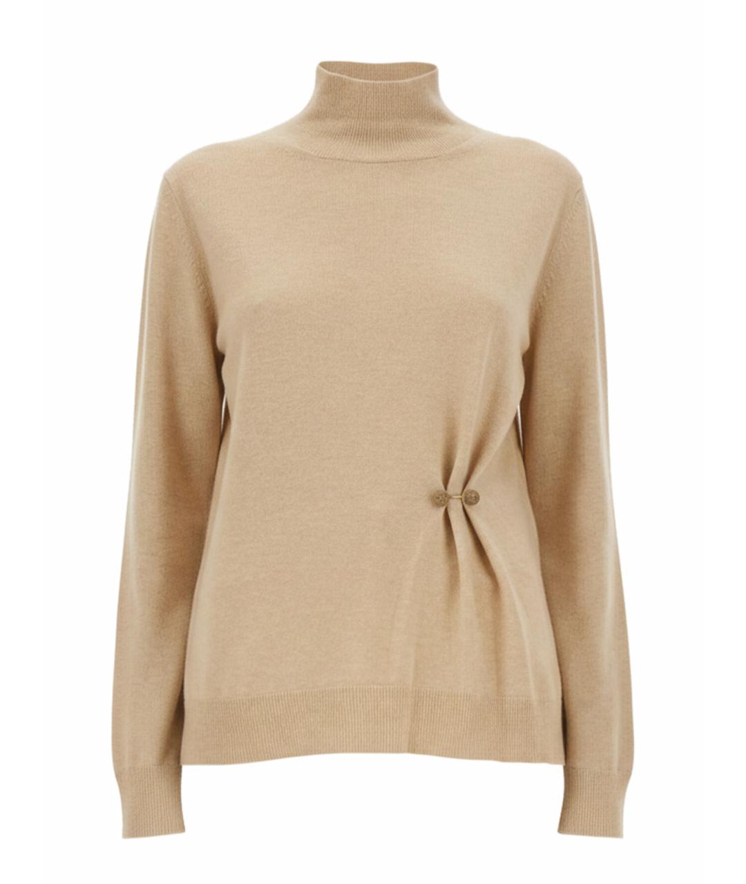 FABIANA FILIPPI Бежевый шерстяной джемпер / свитер, фото 1