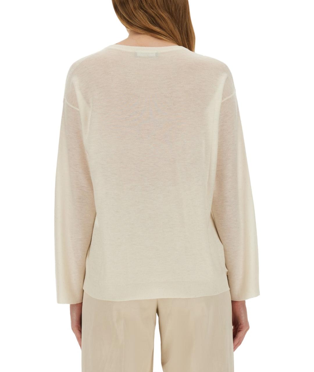 FABIANA FILIPPI Белый шерстяной джемпер / свитер, фото 3