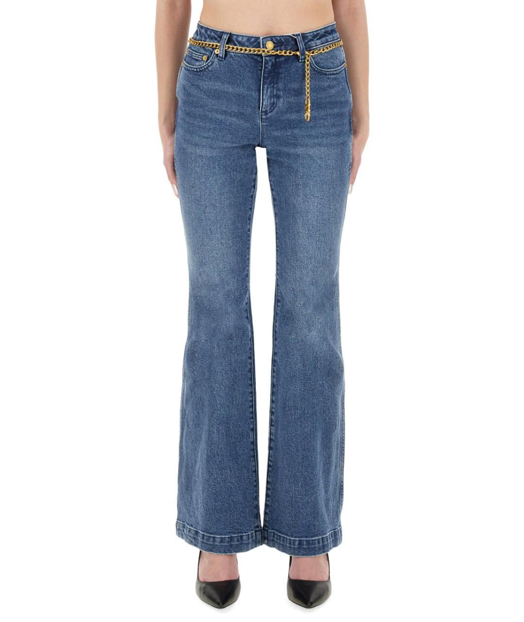 MICHAEL KORS Синие хлопковые джинсы клеш, фото 5