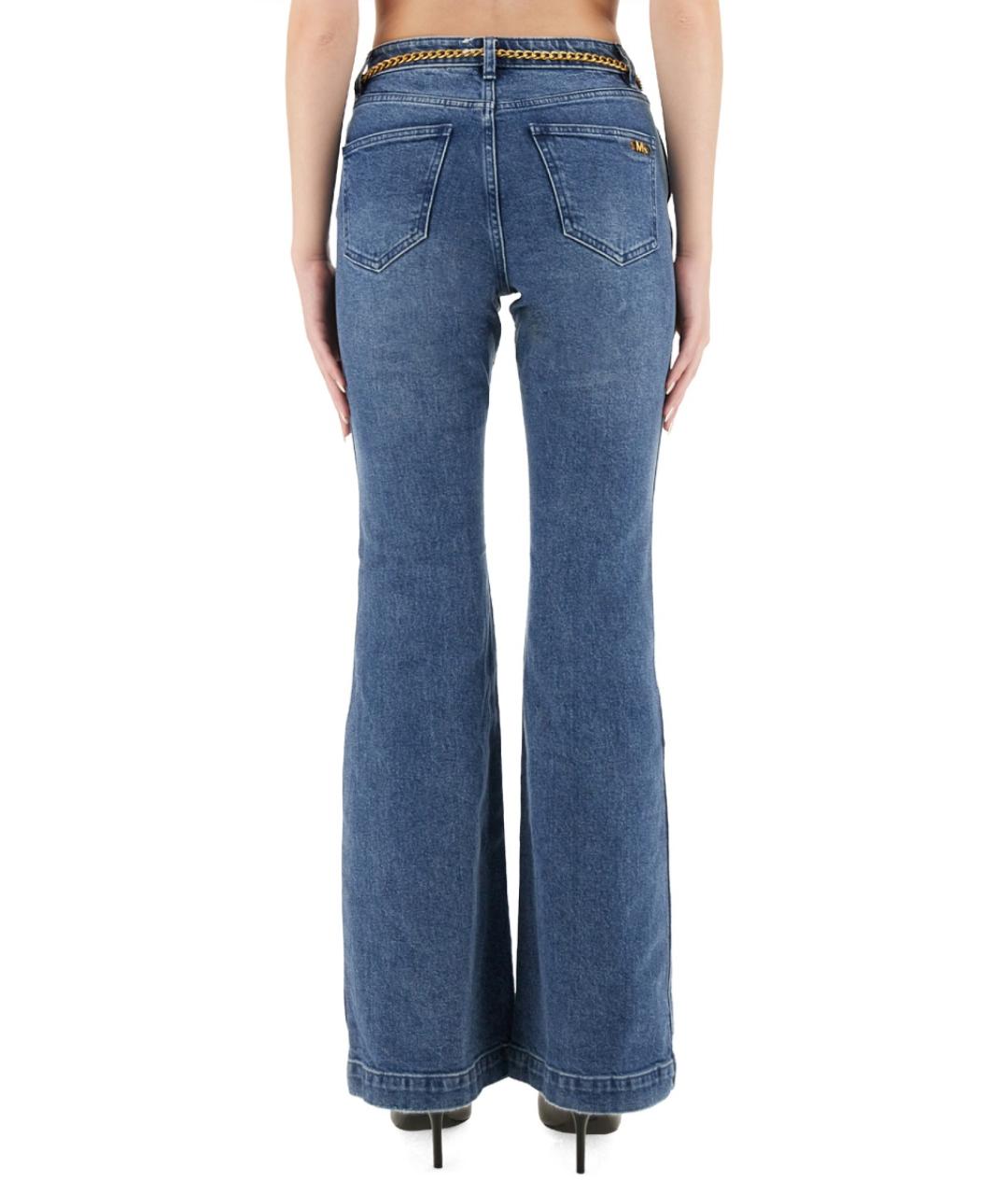MICHAEL KORS Синие хлопковые джинсы клеш, фото 3