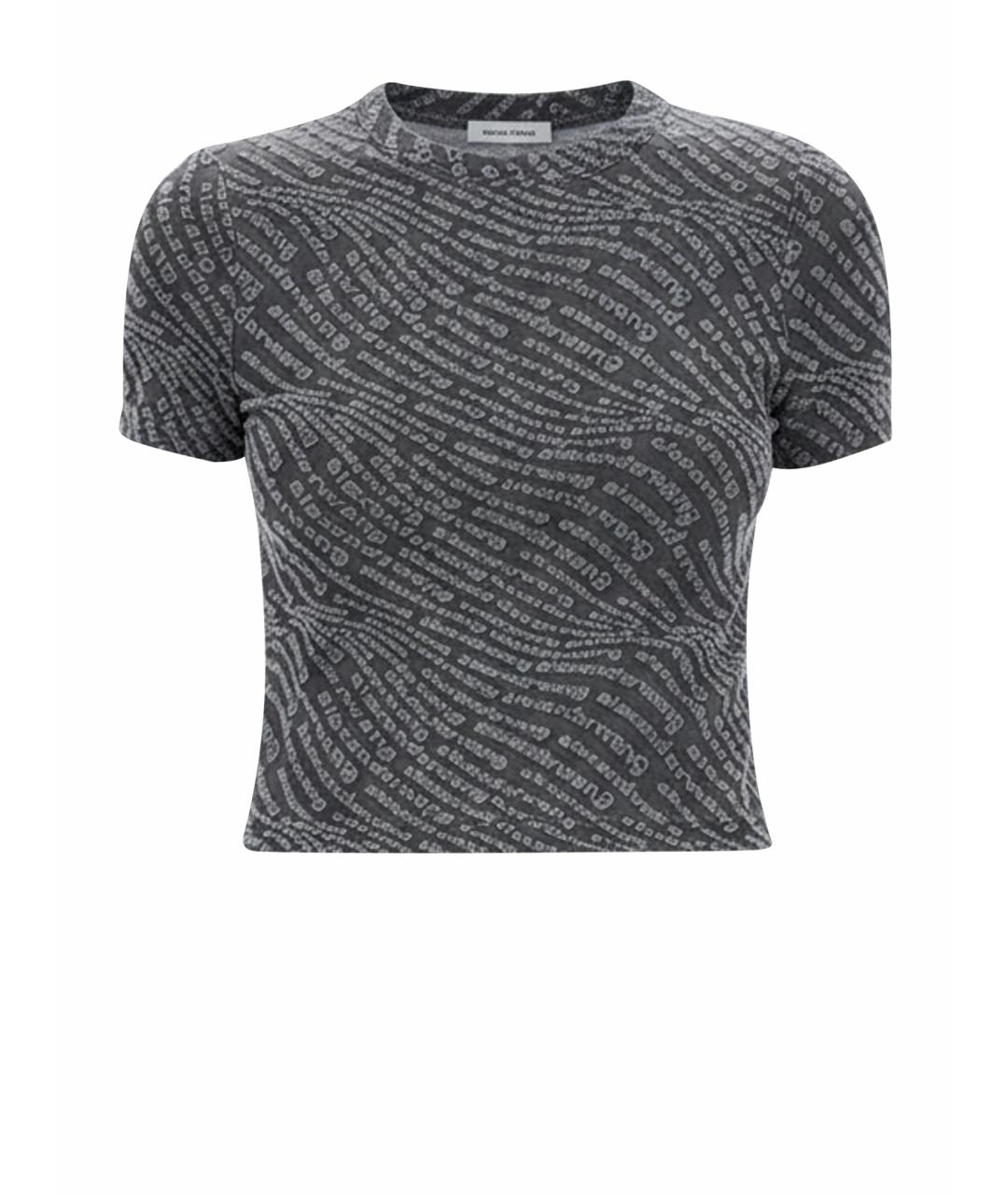 ALEXANDER WANG Серая полиэстеровая футболка, фото 1