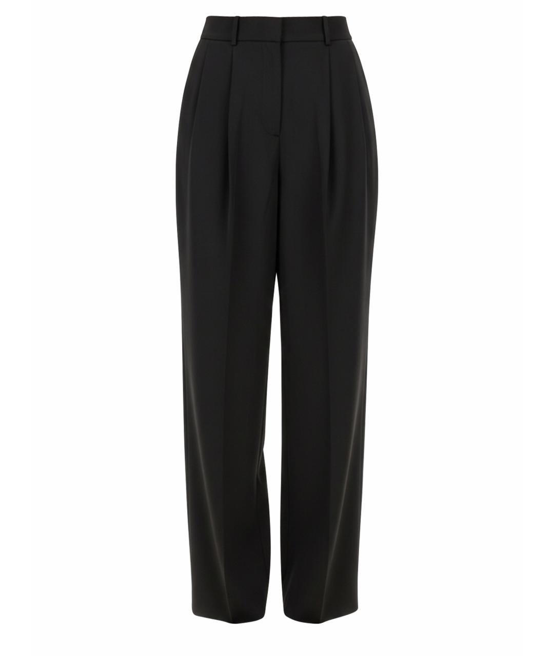 MICHAEL KORS Черные полиэстеровые прямые брюки, фото 1