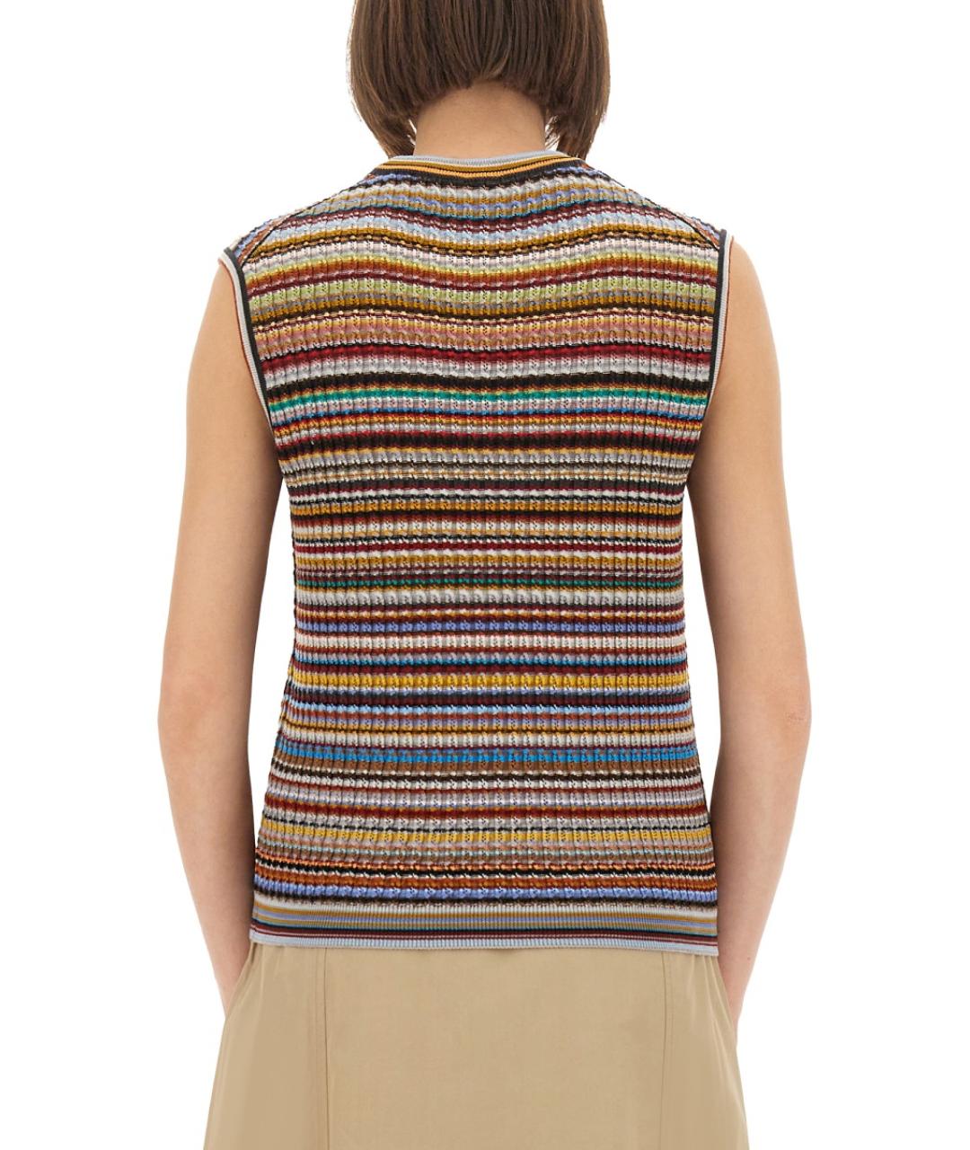 PAUL SMITH Мульти шерстяная жилетка, фото 4