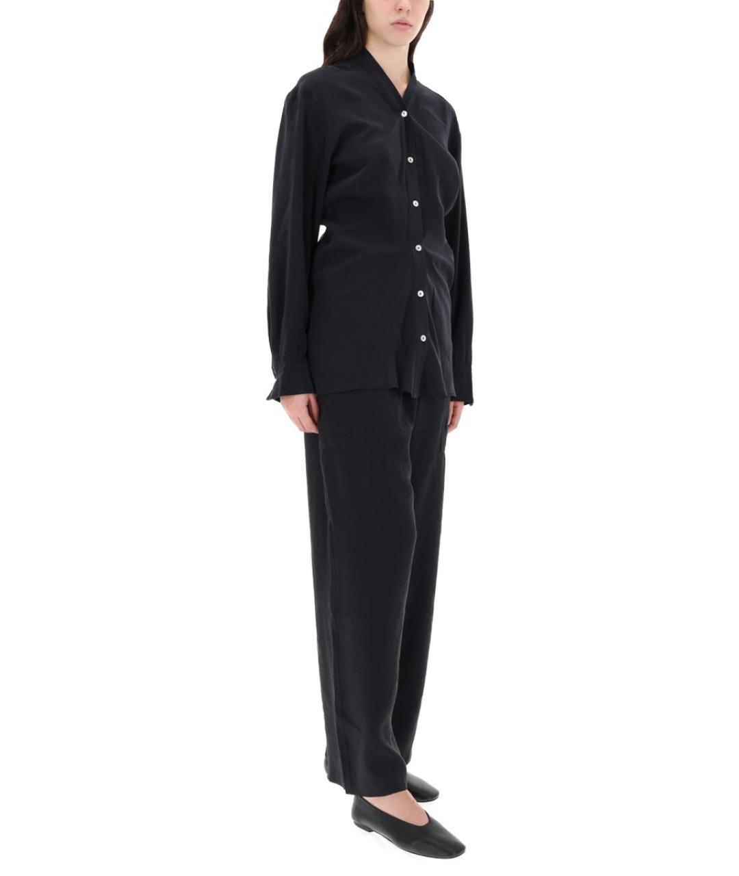 STUDIO NICHOLSON Синие полиэстеровые прямые брюки, фото 2