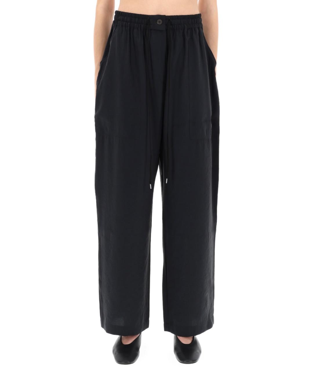 STUDIO NICHOLSON Синие полиэстеровые прямые брюки, фото 5