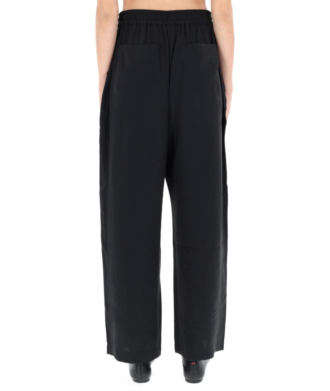 STUDIO NICHOLSON Синие полиэстеровые прямые брюки, фото 4