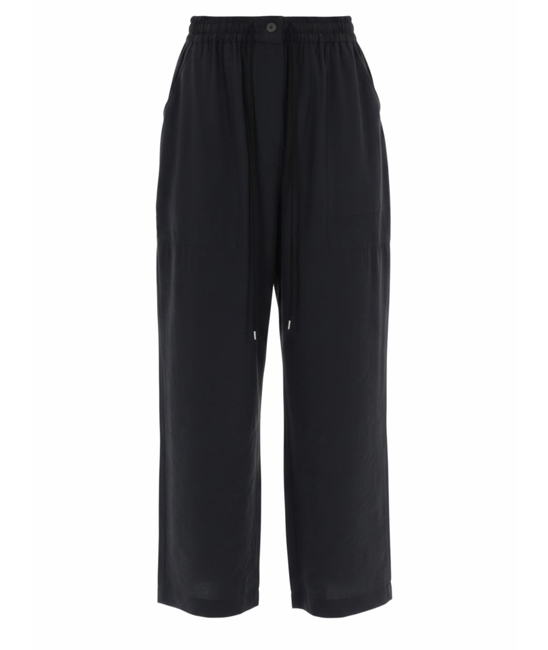 STUDIO NICHOLSON Синие полиэстеровые прямые брюки, фото 1